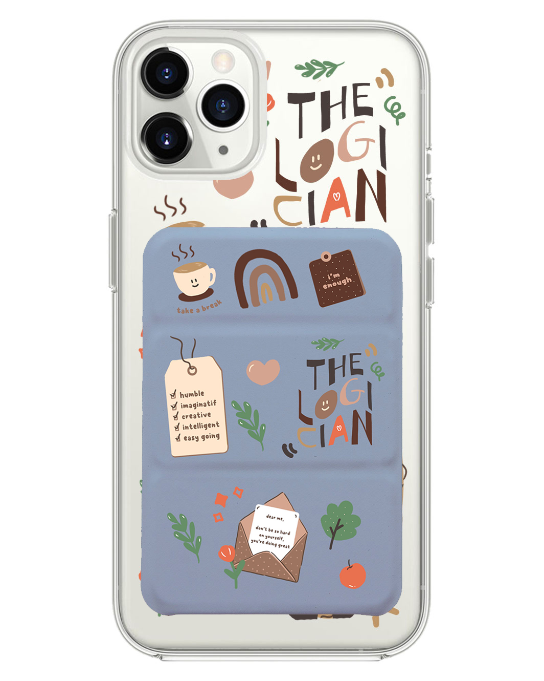 iPhone Magnetic Trifold Wallet Case - INTP