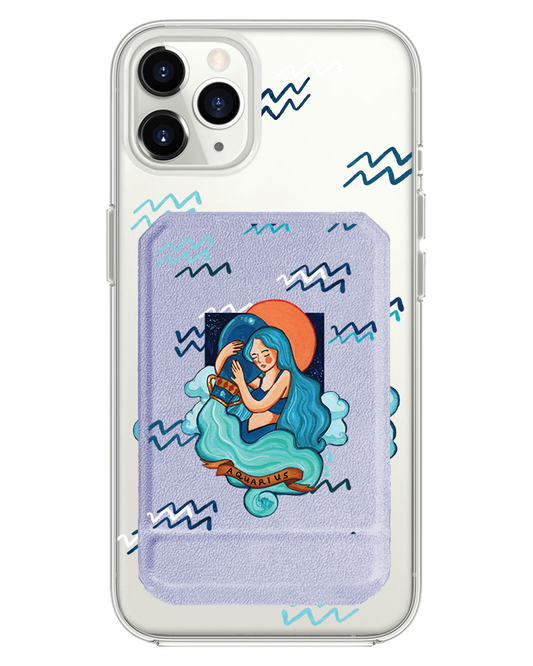 iPhone Magnetic Multifold Wallet - Aquarius