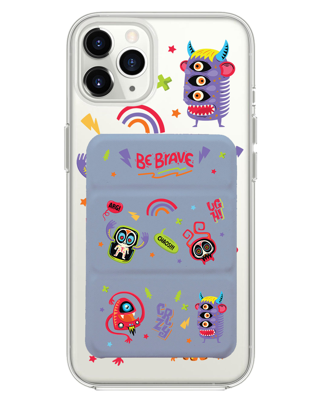 iPhone Magnetic Trifold Wallet Case - Baby Monster