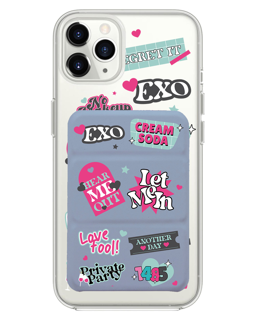 iPhone Magnetic Trifold Wallet Case - Exo Cream Soda