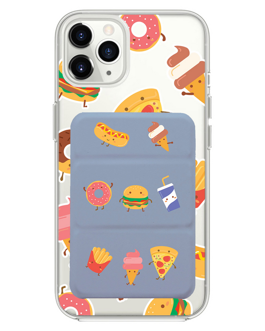 iPhone Magnetic Trifold Wallet Case - Fast Foodies