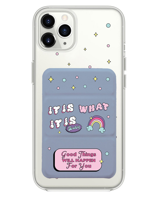 iPhone Magnetic Trifold Wallet Case - Its is What it is Baby