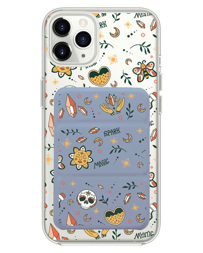 iPhone Magnetic Trifold Wallet Case - Mystic