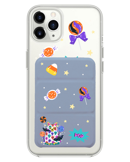 iPhone Magnetic Trifold Wallet Case - Puppy Monster