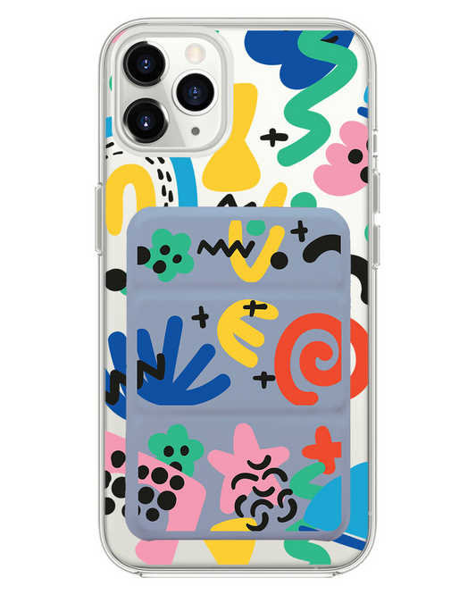 iPhone Magnetic Trifold Wallet Case - Celestial 2.0