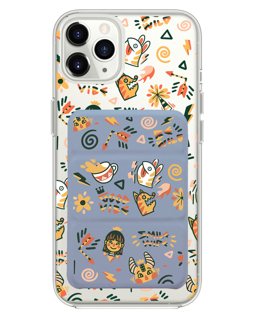 iPhone Magnetic Trifold Wallet Case - Wild & Free