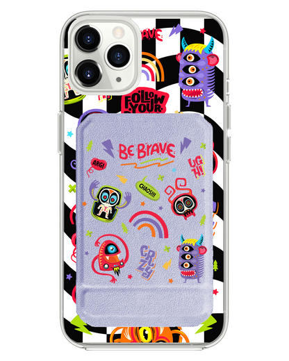 iPhone Magnetic Multifold Wallet - Baby Monster