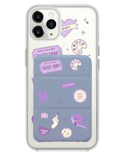iPhone Magnetic Trifold Wallet Case - BTS Proof