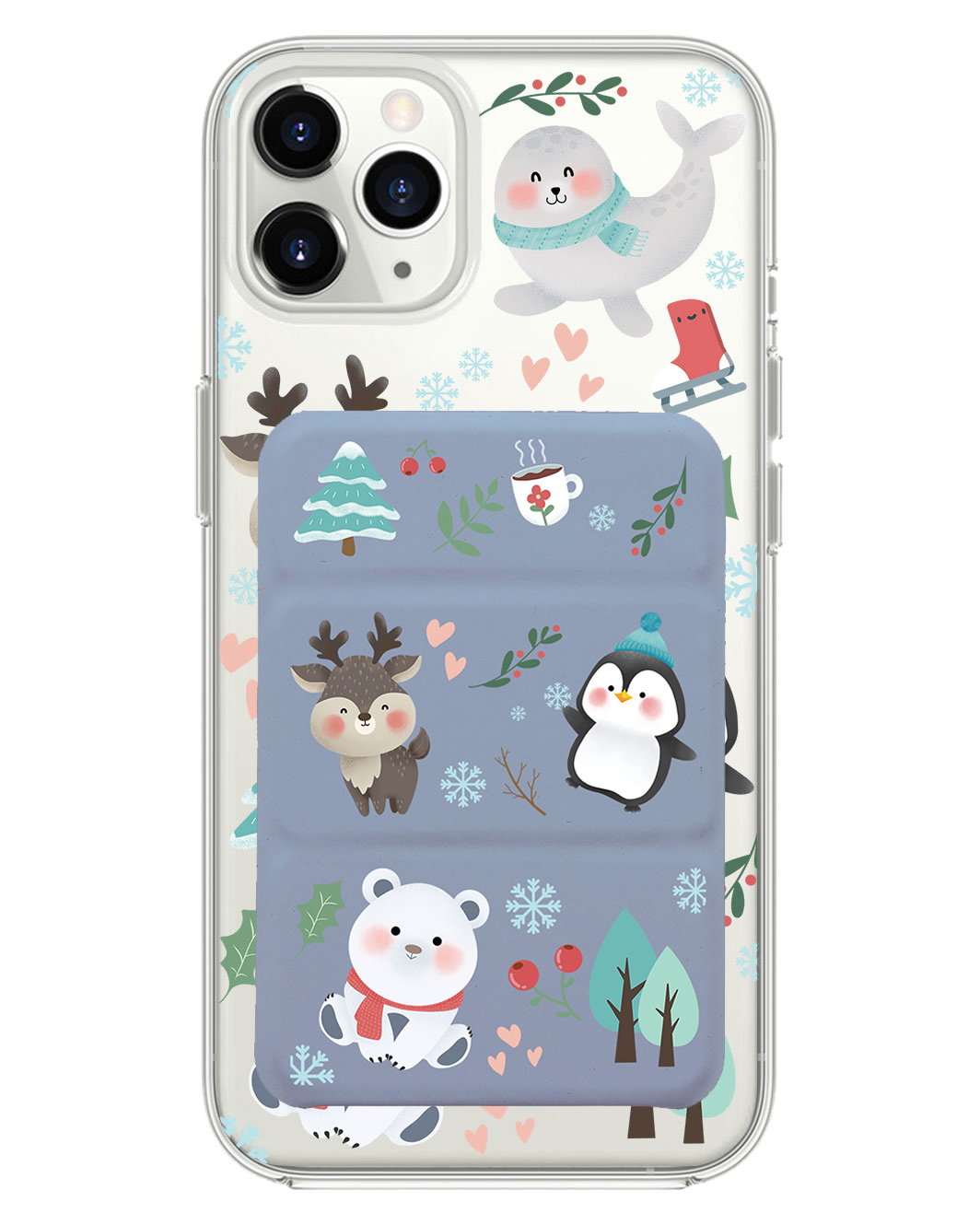 iPhone Magnetic Trifold Wallet Case - Winter