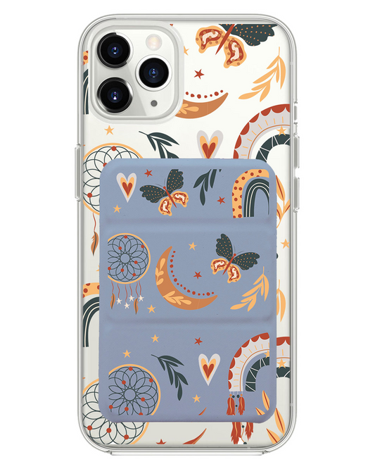 iPhone Magnetic Trifold Wallet Case - Boho 3.0