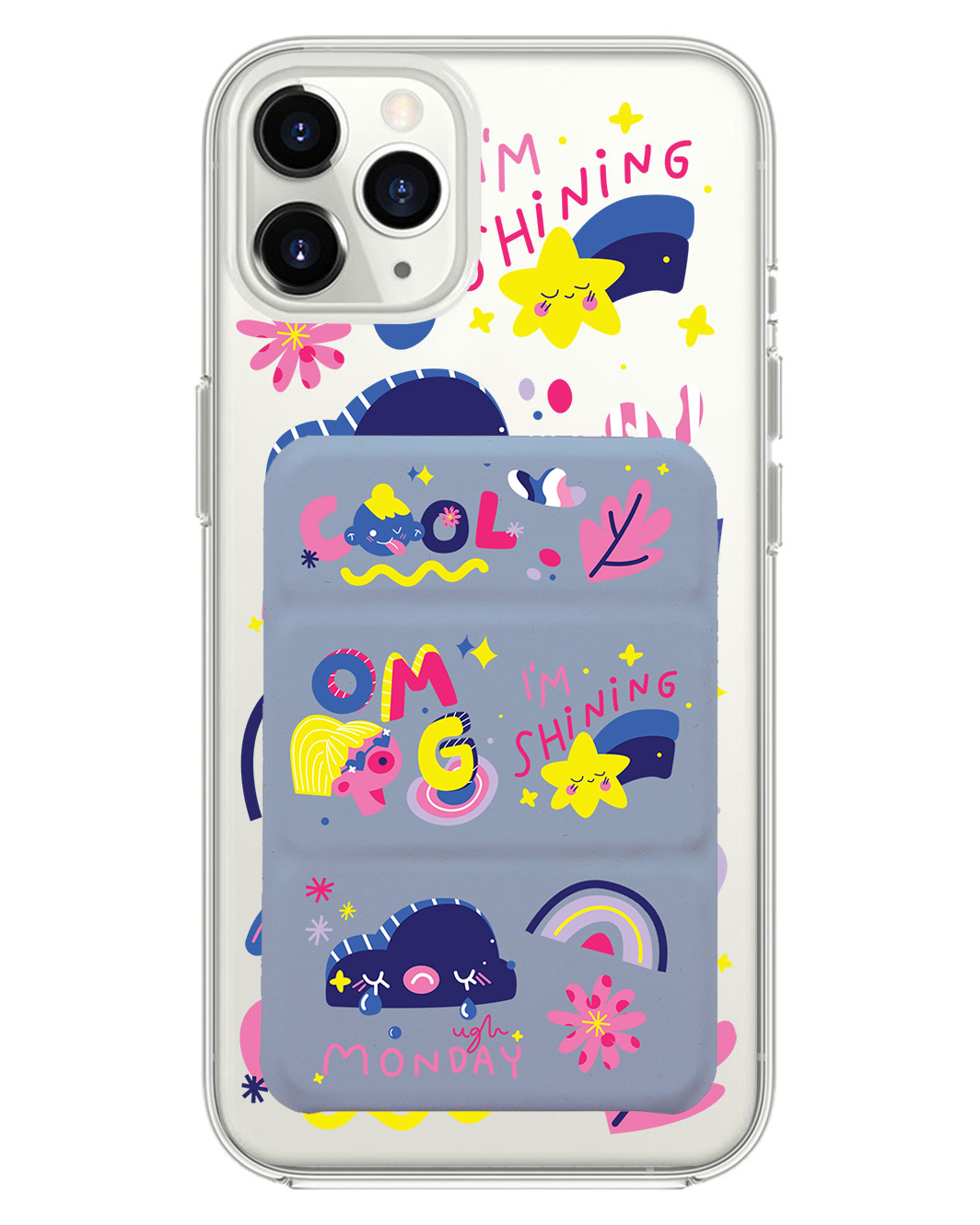 iPhone Magnetic Trifold Wallet Case - Monday My Day