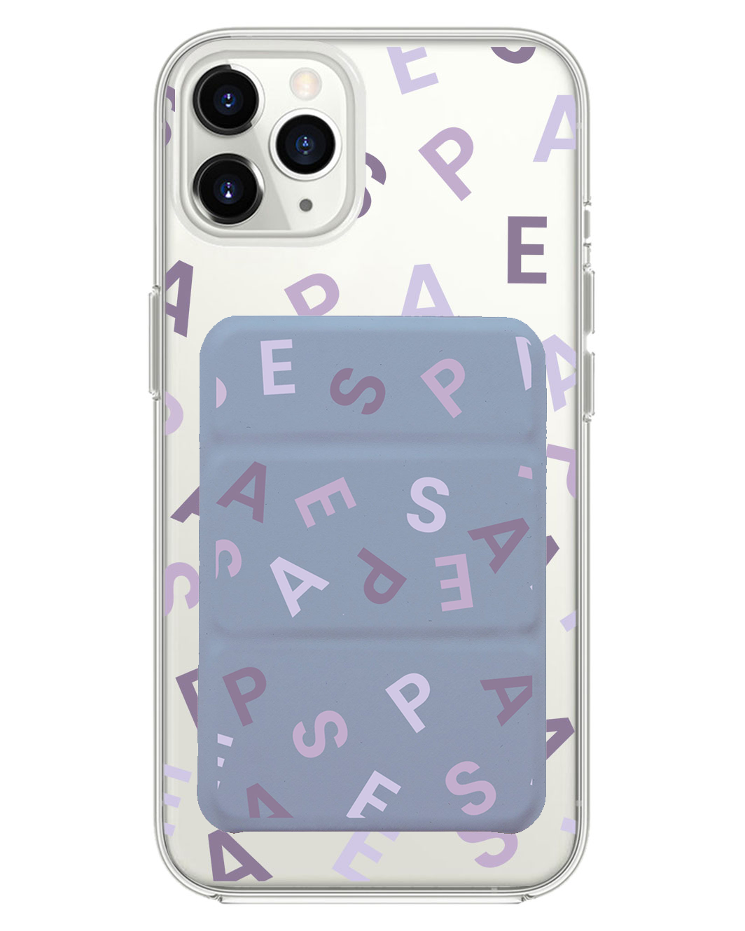 iPhone Magnetic Trifold Wallet Case - Aespa Monogram