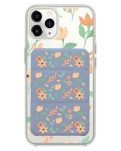 iPhone Magnetic Trifold Wallet Case - Birth Flower 4.0