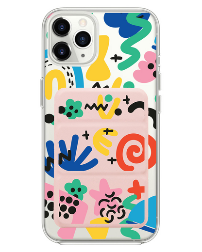 iPhone Magnetic Trifold Wallet Case - Celestial 2.0