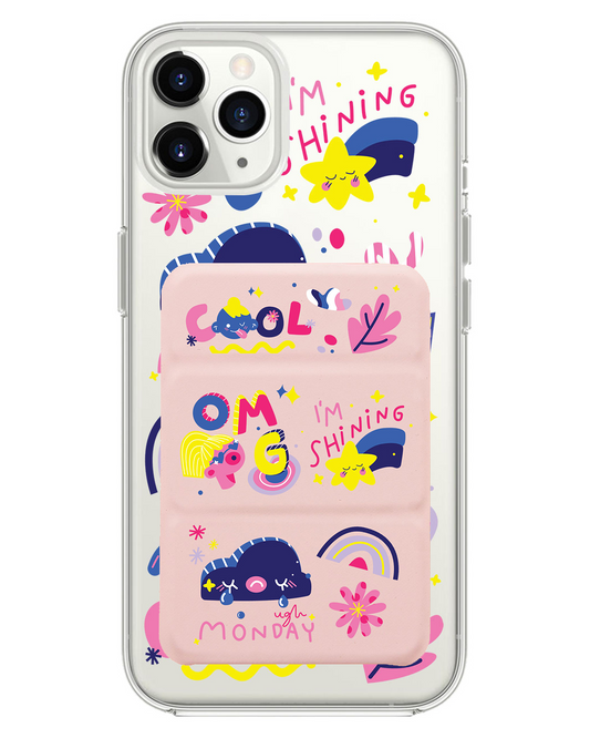 iPhone Magnetic Trifold Wallet Case - Monday My Day