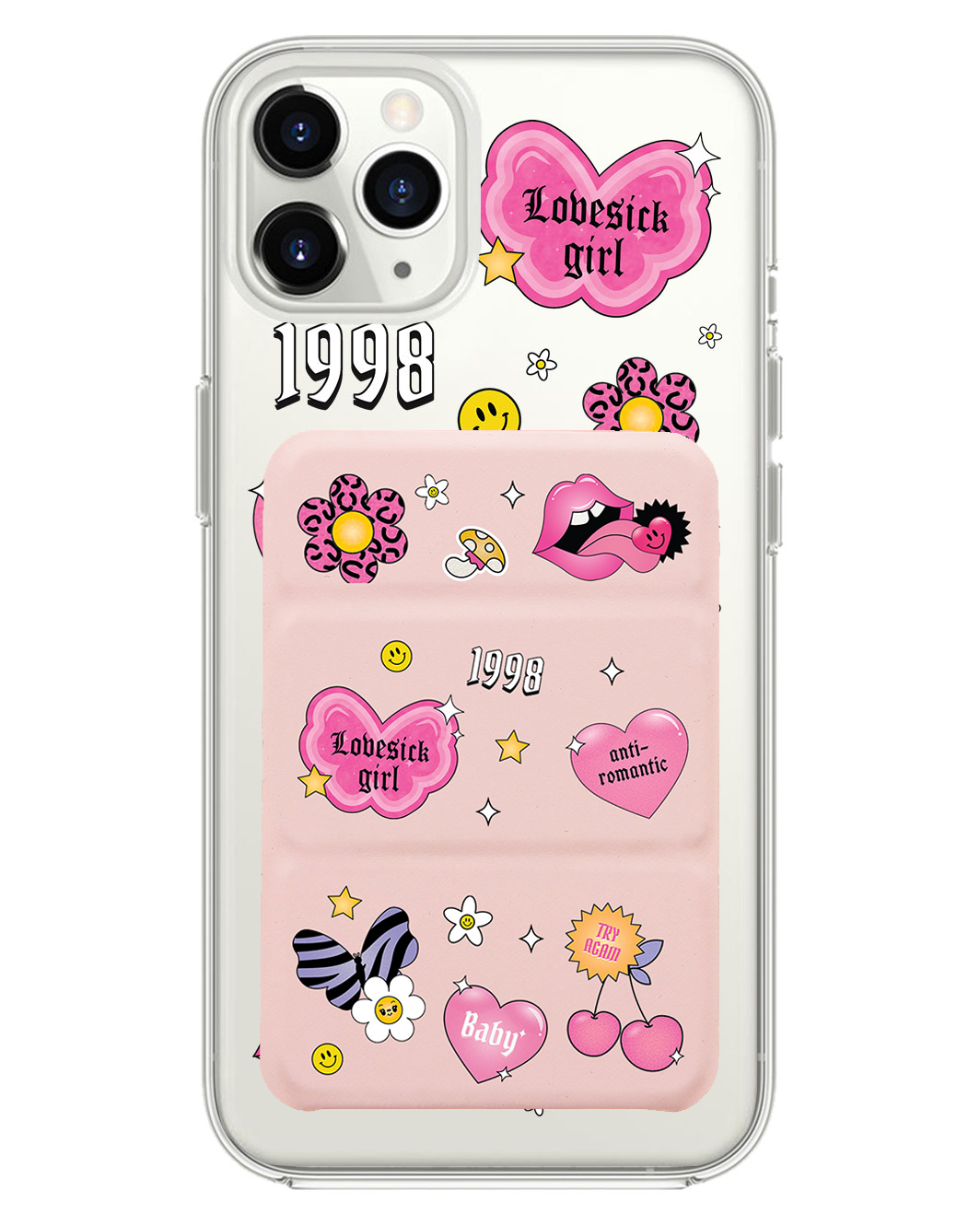 iPhone Magnetic Trifold Wallet Case - Lovesick