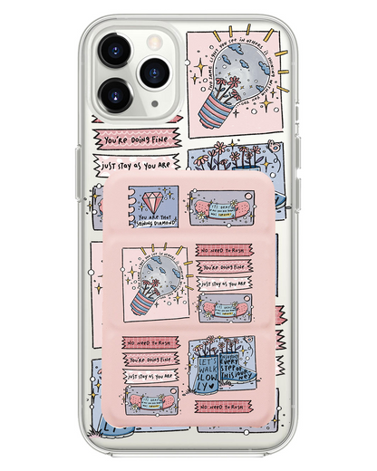 iPhone Magnetic Trifold Wallet Case - Shine