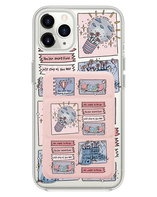 iPhone Magnetic Trifold Wallet Case - Shine