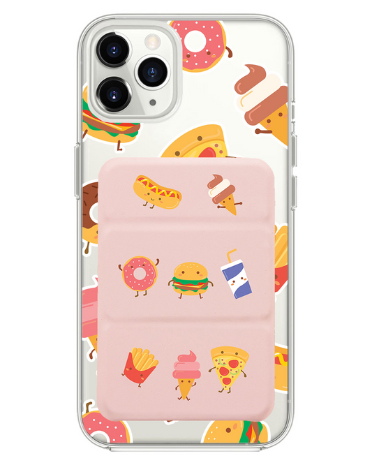 iPhone Magnetic Trifold Wallet Case - Fast Foodies