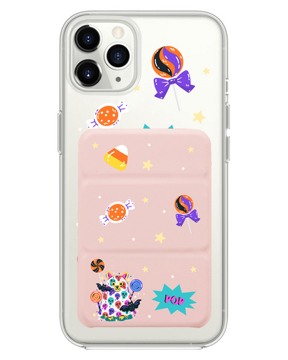 iPhone Magnetic Trifold Wallet Case - Puppy Monster