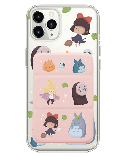 iPhone Magnetic Trifold Wallet Case - Ghibli