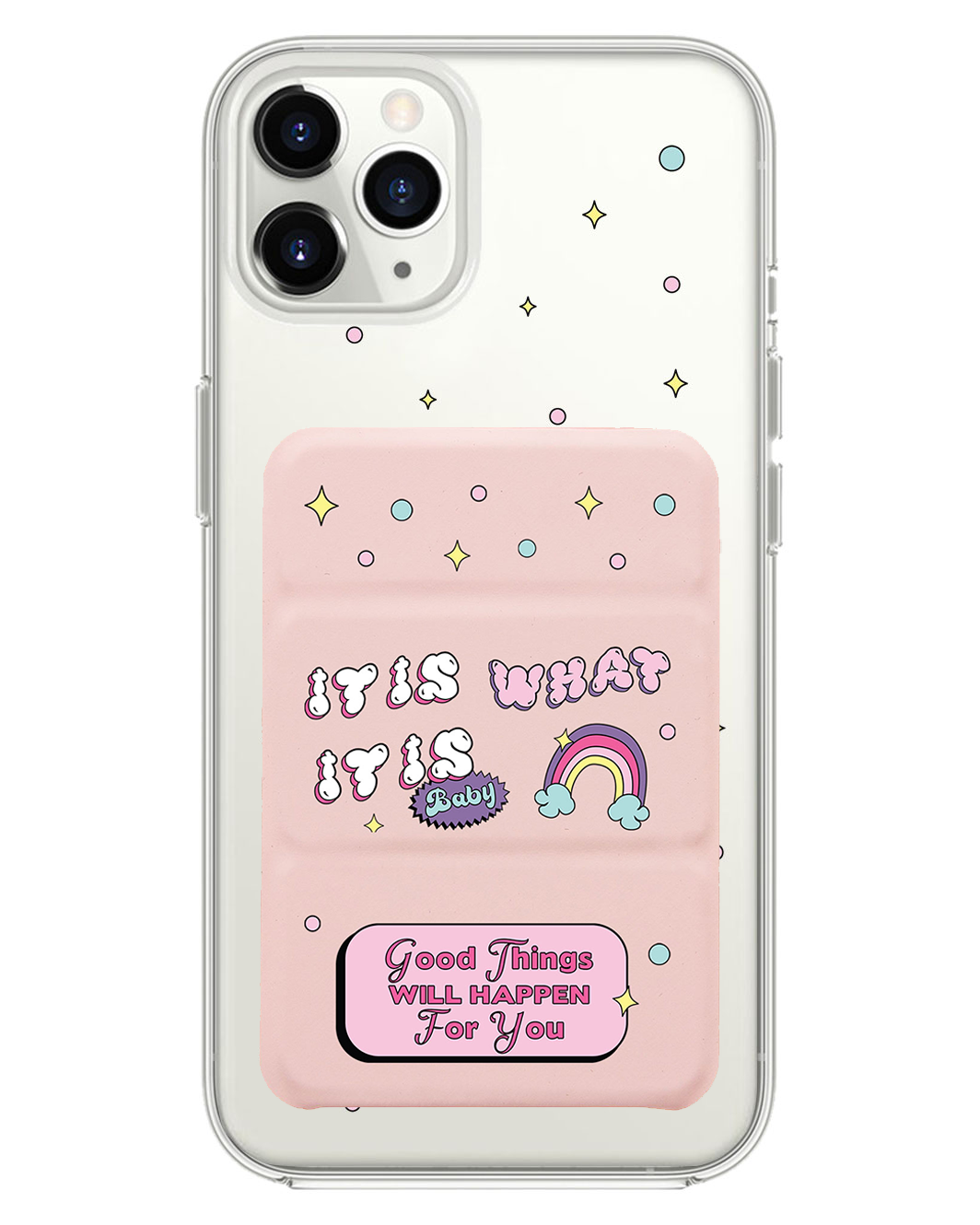 iPhone Magnetic Trifold Wallet Case - Its is What it is Baby