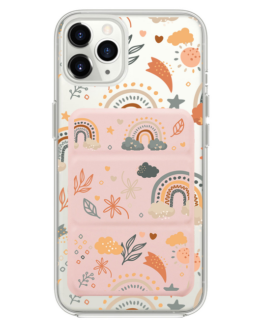 iPhone Magnetic Trifold Wallet Case - Boho 2.0