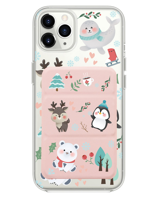iPhone Magnetic Trifold Wallet Case - Winter