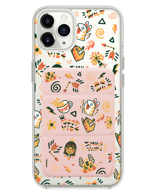 iPhone Magnetic Trifold Wallet Case - Wild & Free