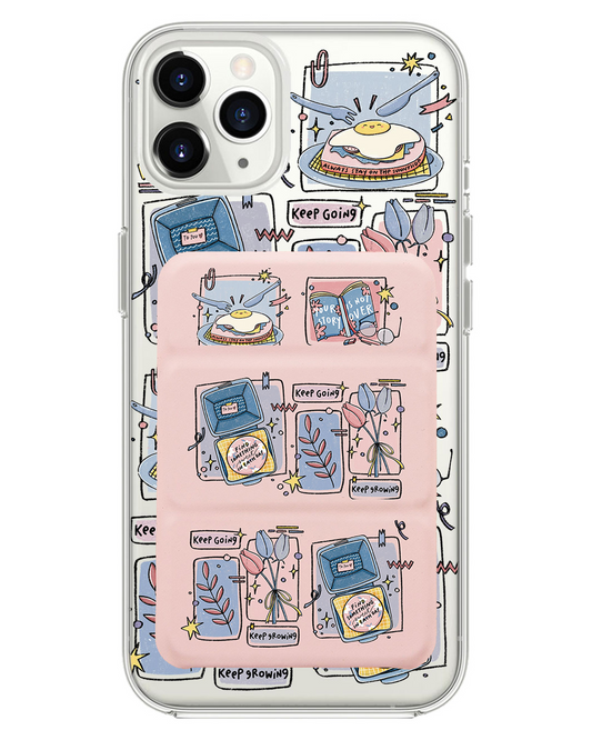 iPhone Magnetic Trifold Wallet Case - Grow