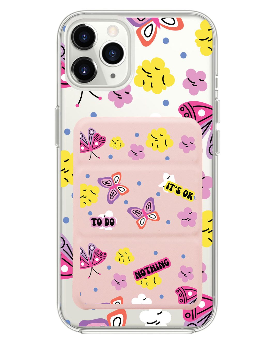 iPhone Magnetic Trifold Wallet Case - Its Ok To Do Nothing