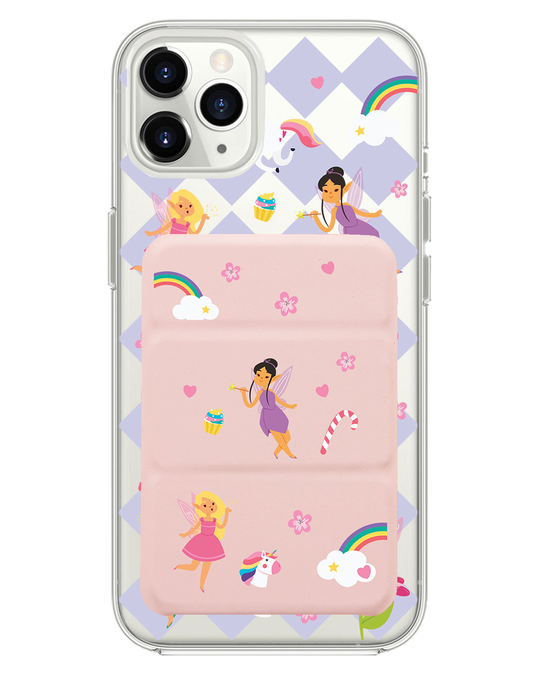 iPhone Magnetic Trifold Wallet Case - Little Fairy