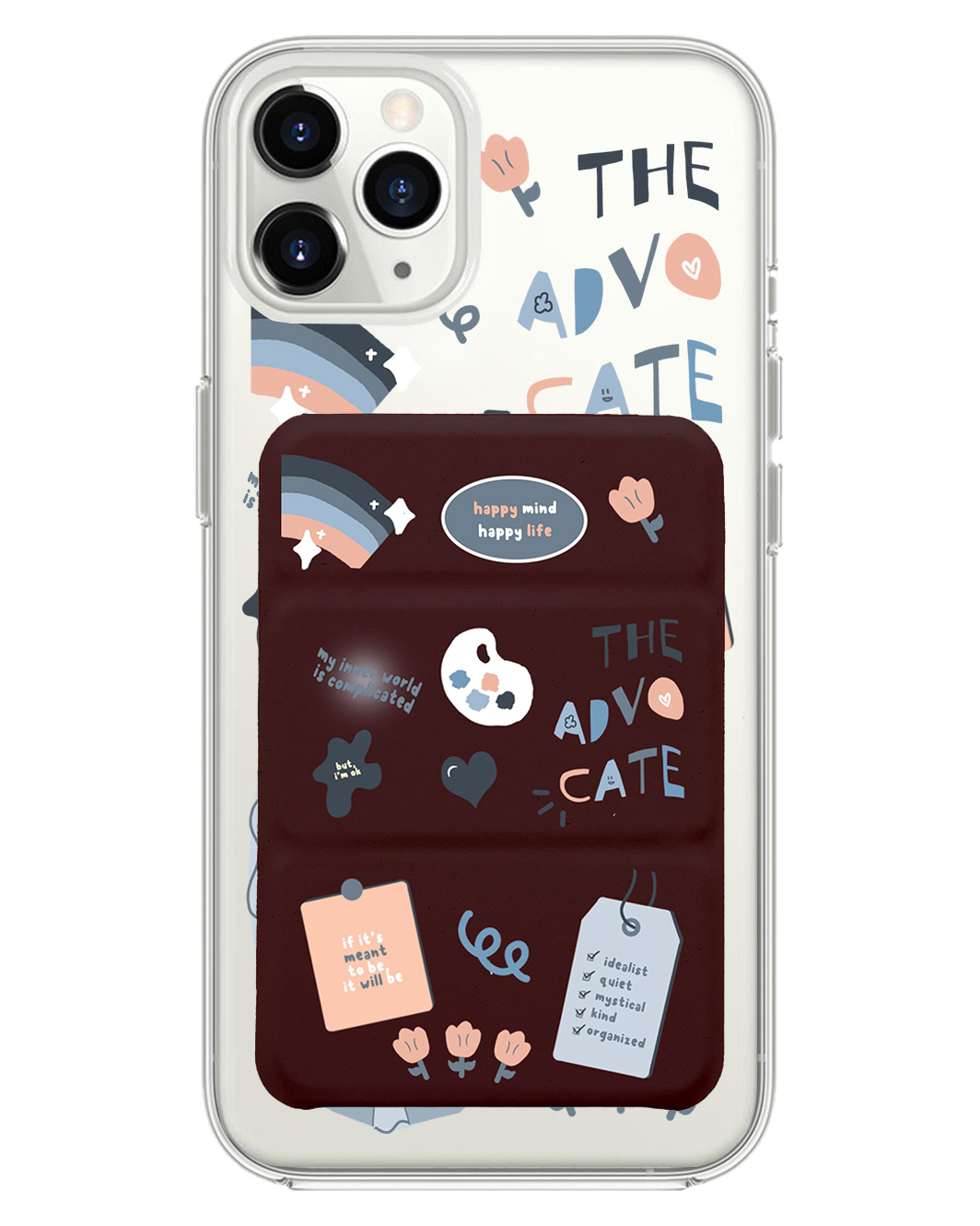 iPhone Magnetic Trifold Wallet Case - INFJ