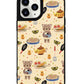 iPhone Leather Grip Case - Cooking Cat