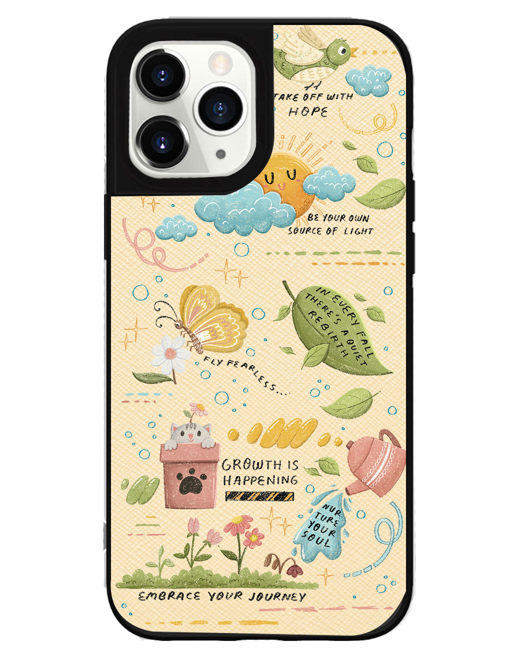 iPhone Leather Grip Case - Growth