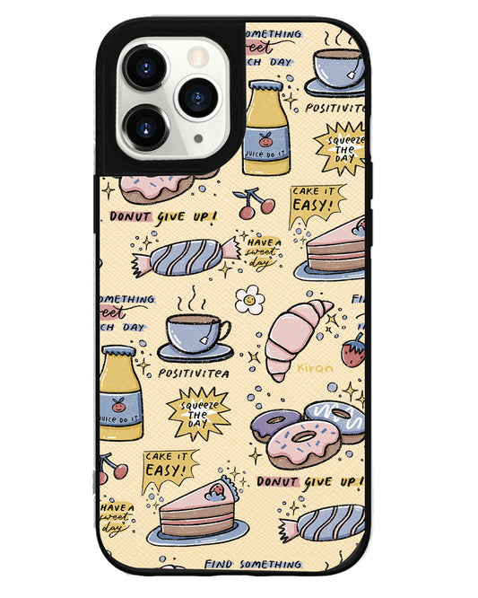 iPhone Leather Grip Case - Sweets