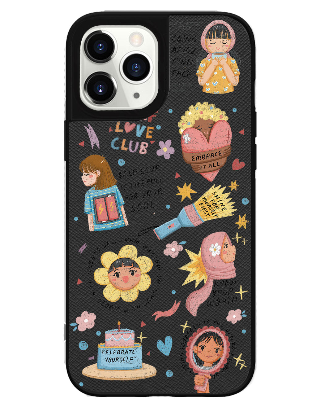 iPhone Leather Grip Case - Self Love Club