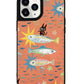 iPhone Leather Grip Case - The Fish Surfer