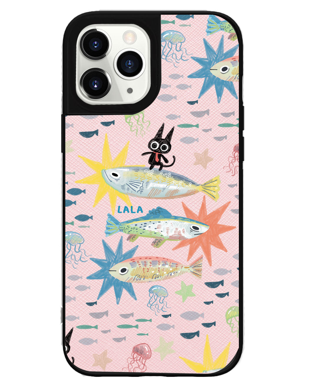 iPhone Leather Grip Case - The Fish Surfer