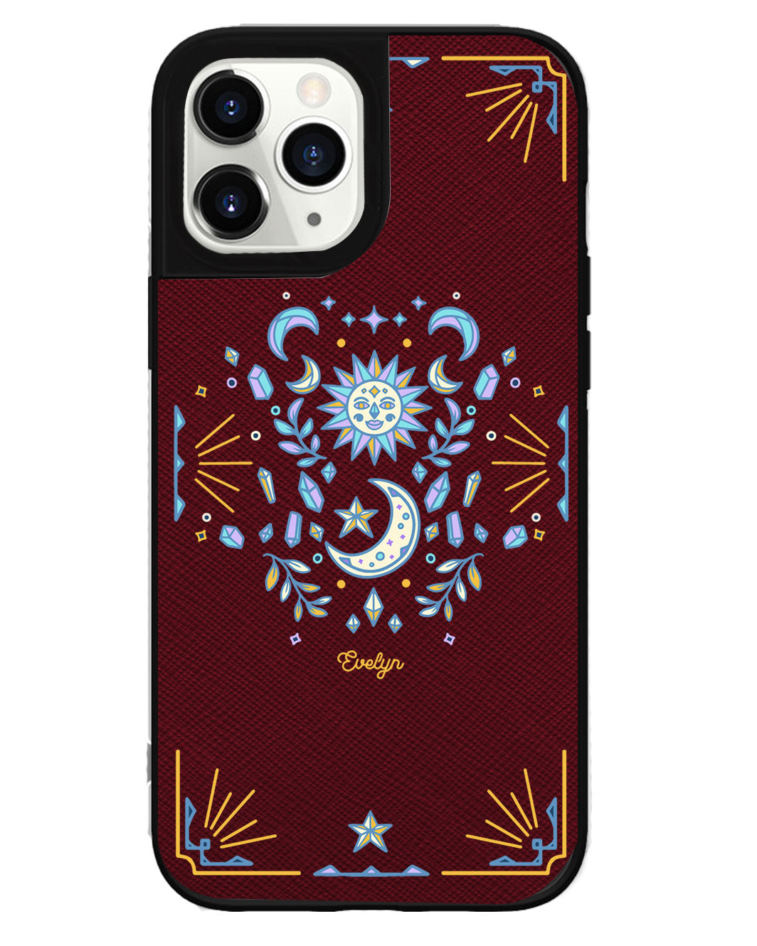 iPhone Leather Grip Case - Cosmic Dream