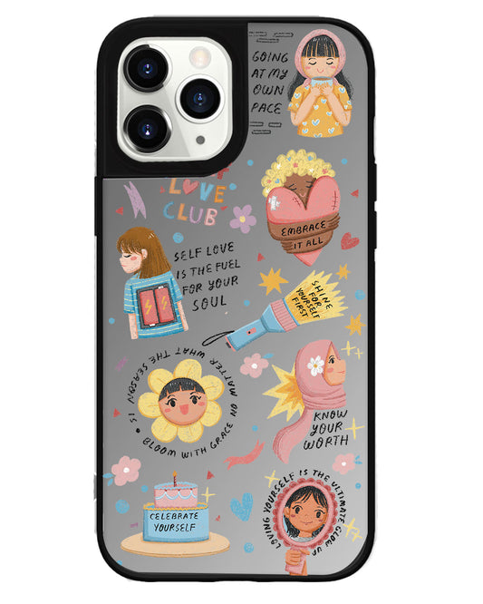 iPhone Mirror Grip Case - Self Love Club