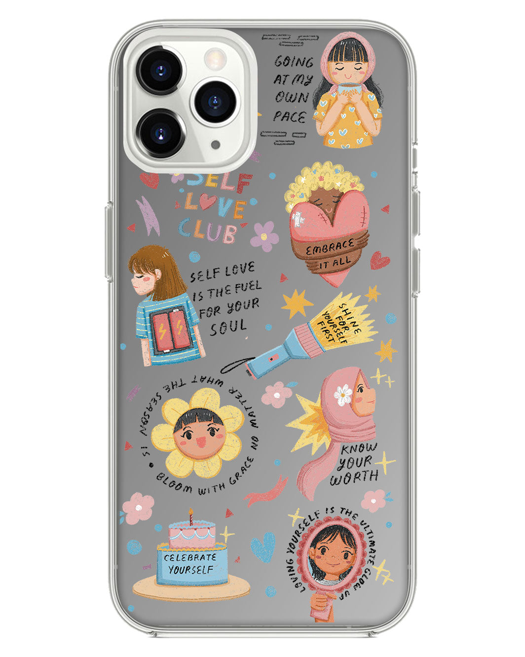 iPhone Mirror Grip Case - Self Love Club