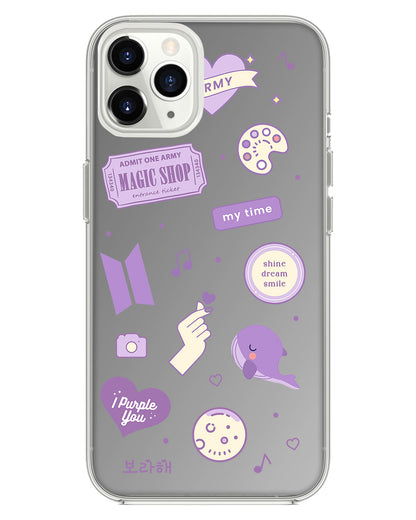 iPhone Mirror Grip - BTS Sticker Pack