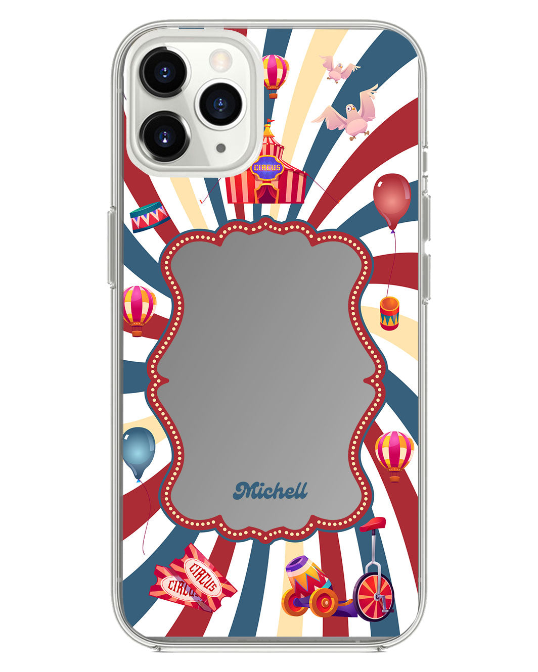 iPhone Mirror Grip Case - Circus