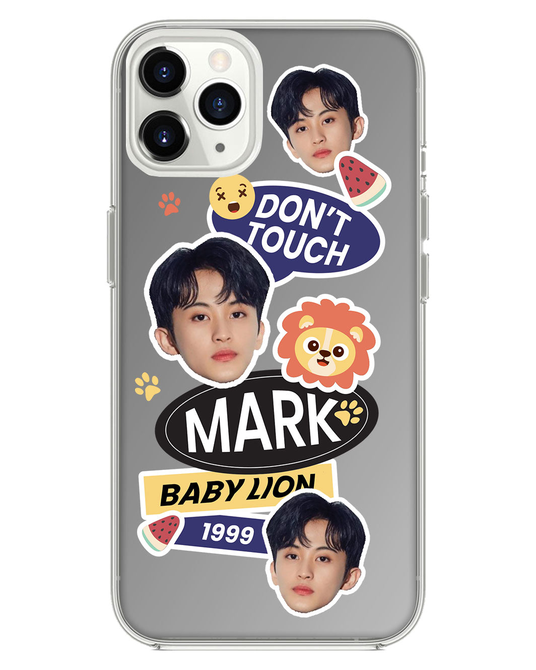 iPhone Mirror Grip - Face Grid Baby Lion