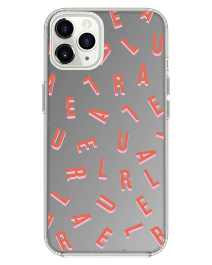 iPhone Mirror Grip - CUSTOM MONOGRAM  1.0 Coral