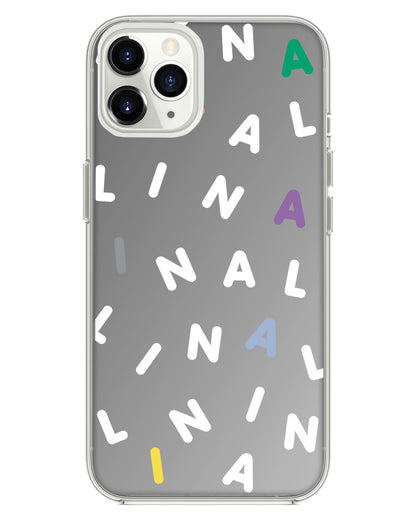 iPhone Mirror Grip - CUSTOM MONOGRAM  2.0 White
