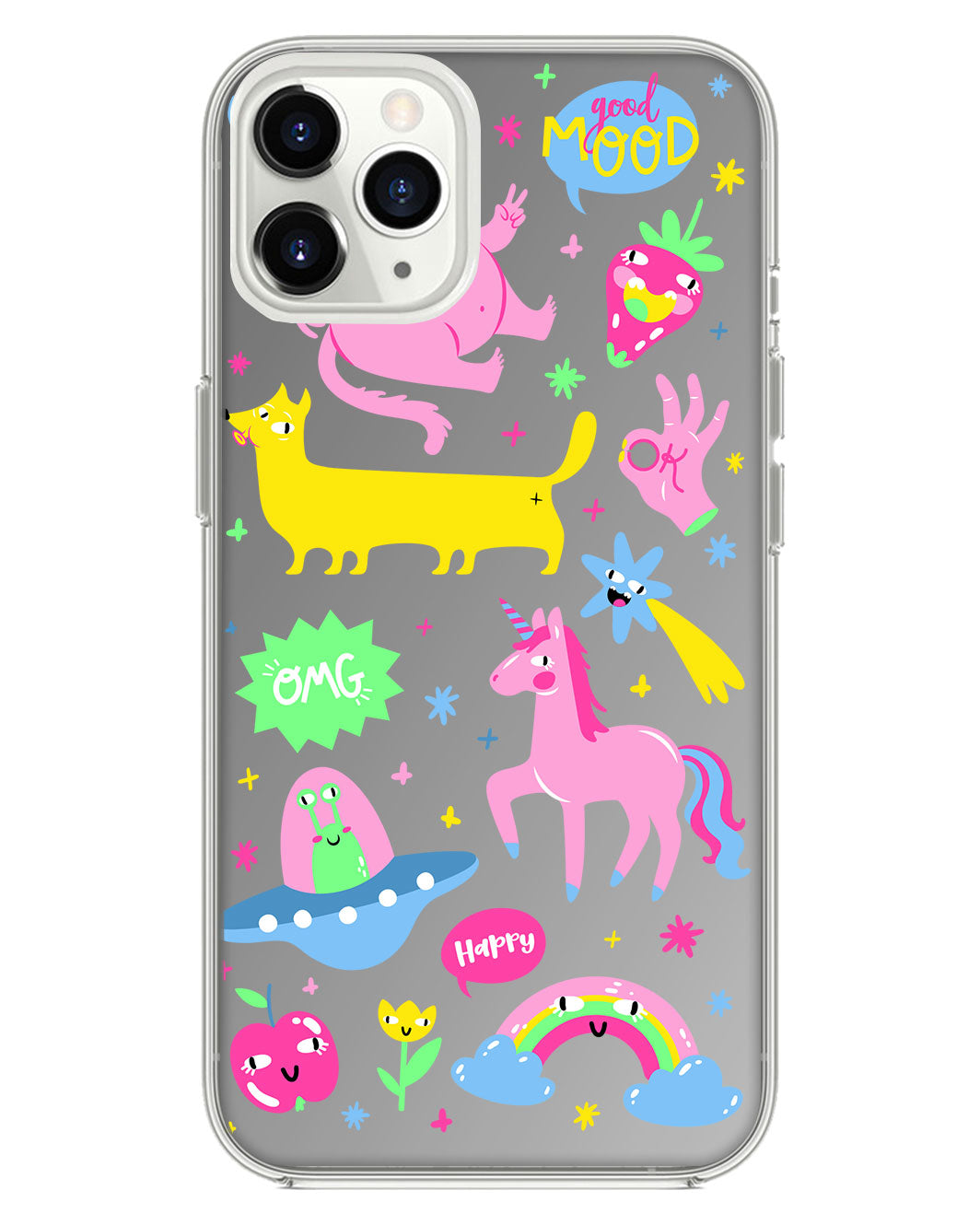 iPhone Mirror Grip Case - Monster Say Good Mood