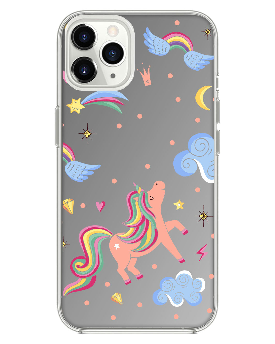 iPhone Mirror Grip Case - Pegasus in Fairytale