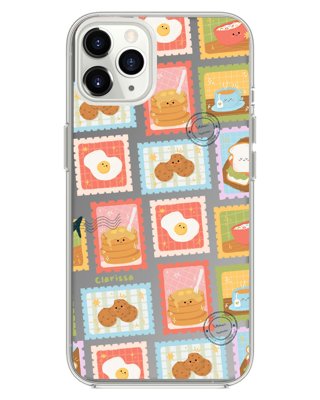 iPhone Mirror Grip - Breakfast Menu Stamps